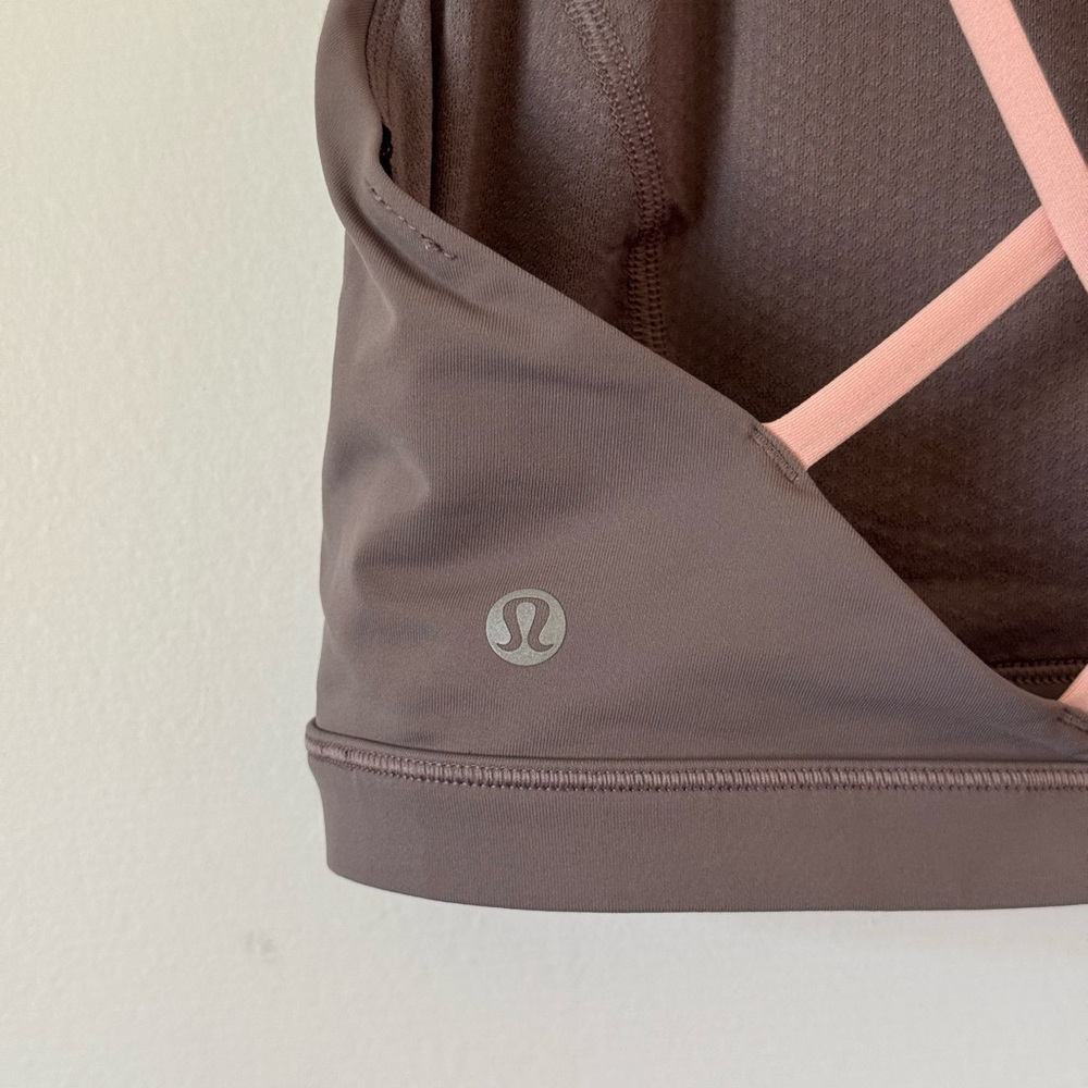 Lululemon Sports Bra in Gray and Pink - Picture 3 of 3